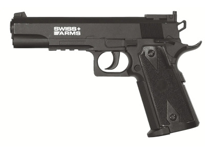 MATCH Ρ1911 CO2 FIXED SYNTHETIC 110 m/s 650gr. SWISS ARMS 4.5mm 20/BBs