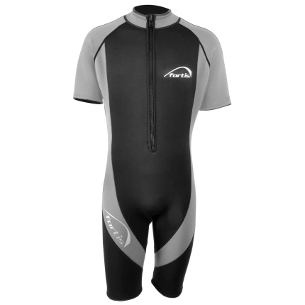 fortis ΣΤΟΛΗ ΚΑΤΑΔΥΣΗΣ MONOSHORT ΑΝΔΡΙΚΗ ΜΑΥΡΟ-ΓΚΡΙ 3mm M