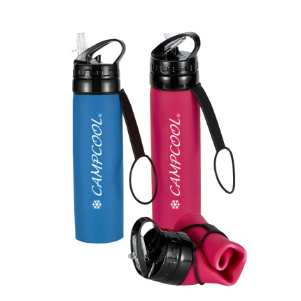CAMPCOOL ΜΠΟΥΚΑΛΙ ΣΙΛΙΚΟΝΗΣ 600 ml ΕΥΚΑΜΠΤΟ- ΔΙΑΦΟΡΑ ΧΡΩΜΑΤΑ