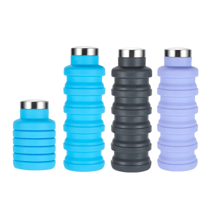 CAMPCOOL ΜΠΟΥΚΑΛΙ ΣΙΛΙΚΟΝΗΣ 500ml ΠΤΥΣΣΟΜΕΝΟ ΜΕ ΚΛΕΙΣΤΡΟ-ΔΙΑΦΟΡΑ ΧΡΩΜΑΤΑ