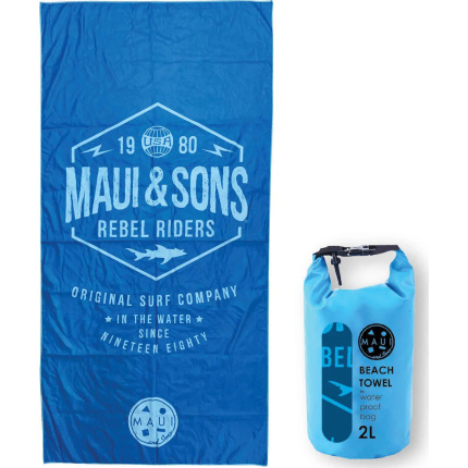 Maui & Sons Rebel Riders Πετσέτα Σώματος Microfiber Μπλε 180x90εκ. 4951