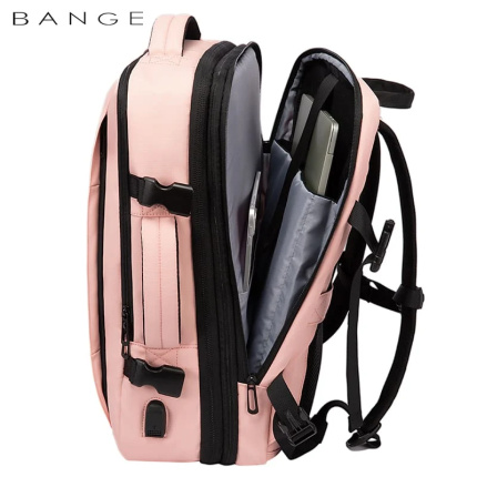 Bange® Σακίδιο πλάτης Σακβουαγιάζ Χειραποσκευή 45LT Laptop 17,3” 1908 Ρόζ