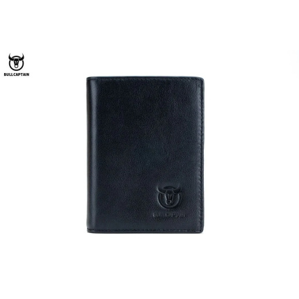 Bull Captain® Δερμάτινο πορτοφόλι QB-027 Μαύρο