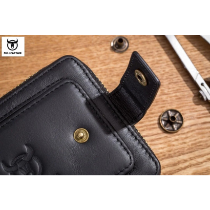 Bull Captain® Δερμάτινο πορτοφόλι QB-231 Μαύρο